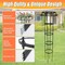 65" Garden Trellis for Climbing Plants – Outdoor Mushroom-Top Trellis for Potted Plants, Vines, Roses, Clematis, and Vegetables, Plant Support, 1 Pack